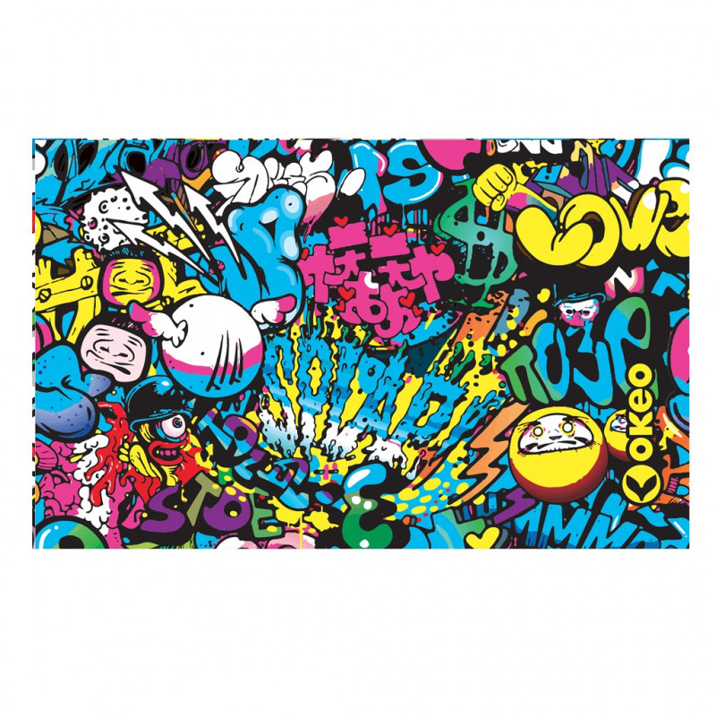 Telo in microfibra per piscina con grafica abbinabile ai costumi Okeo. Colori fluo. Telo in microfibra per piscina con grafica abbinabile ai costumi Okeo. Colori fluo.