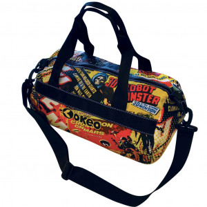 Borsa in poliestere per la piscina e il tempo libero con maniglie laterali e tracolla regolabile.