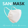 Pack da 1 mascherina SANIMASK Okeo, lavabile e sanificabile realizzata con tessuto perfettamente tra