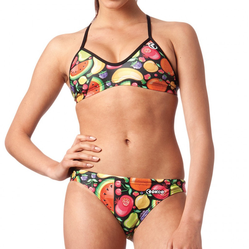 Costume due pezzi da donna, ideale per l'allenamento in piscina ma perfetto anche per la spiaggia e Costume due pezzi da donna, ideale per l'allenamento in piscina ma perfetto anche per la spiaggia e