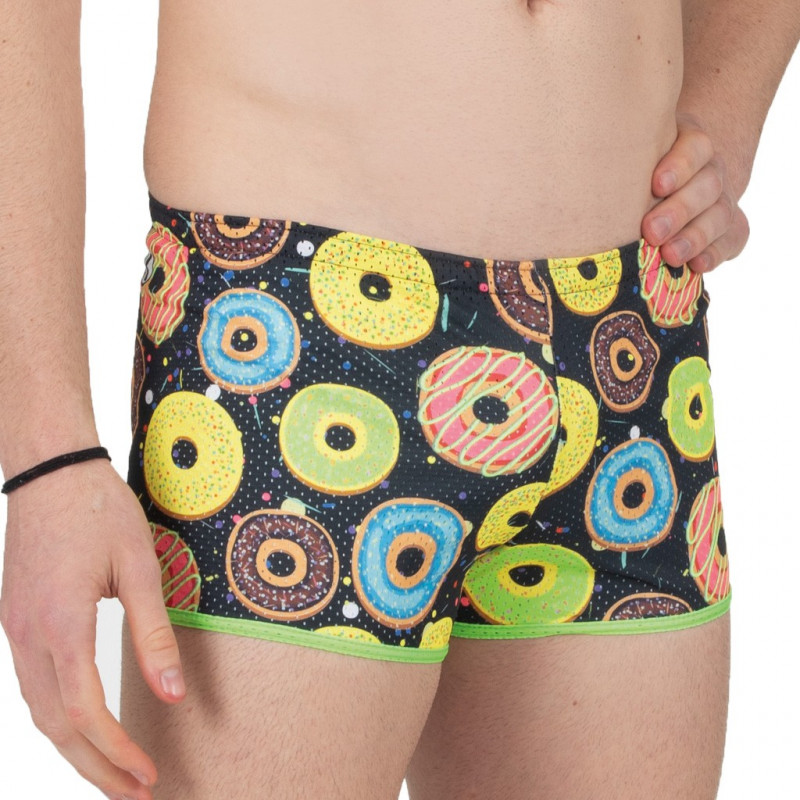 Wolbar Parigamba Donna WB54 - Nero, Taglia XXL, In Cotone Con Pizzo, Mutandine Comode A Vita Alta
