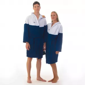 Bademantel mit grauer Textur