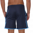 Bermuda unisex con tasche e banda laterale stampata.