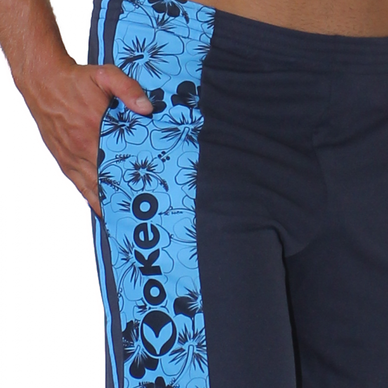 Okeo - Bermuda unisexe - Bleu Lagon