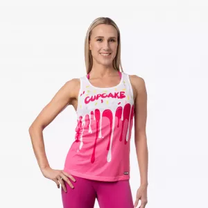 Damen-Tanktop mit Cupcake-Motiv
