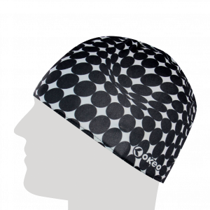 Cuffia da nuoto in Lycra PBT, morbida e coloratissima, effetto optical.