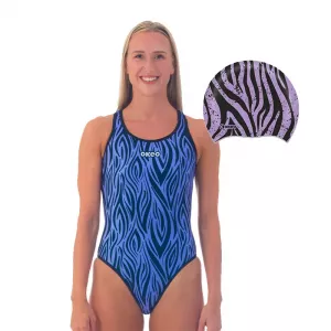 MASAI One-Piece Swimsuit + Silicone Cap