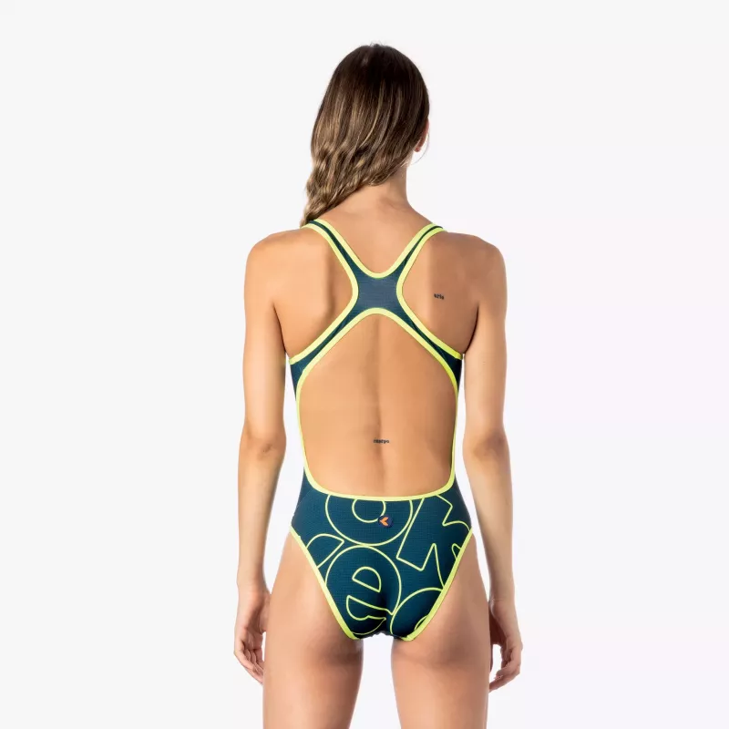 GIGALOGO YELLOW Women's One-Piece Swimsuit