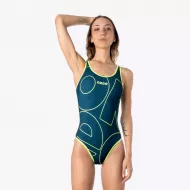 GIGALOGO YELLOW Women's One-Piece Swimsuit GIGALOGO YELLOW Women's One-Piece Swimsuit