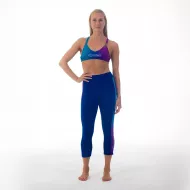 Elfenbeinfarbene kurze Leggings