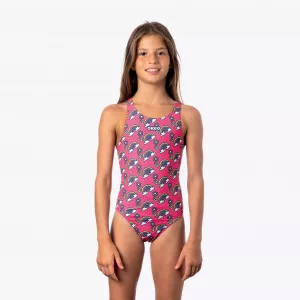 Costume intero bambina MAGENTA