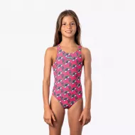 MAGENTA one-piece swimsuit for girls