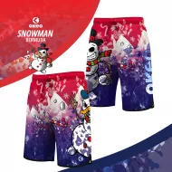 Unisex-Schneemann-Shorts
