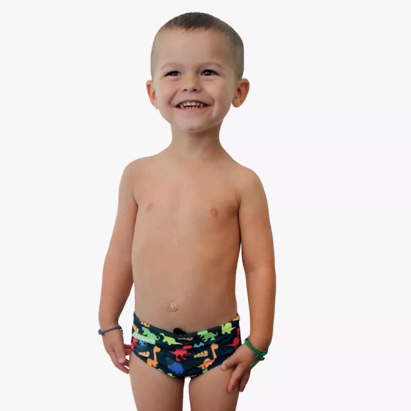 Slip de bain bébé DINO