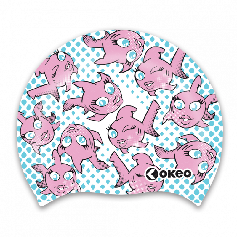 Morbida cuffia in silicone per piccoli nuotatori. Morbida cuffia in silicone per piccoli nuotatori.