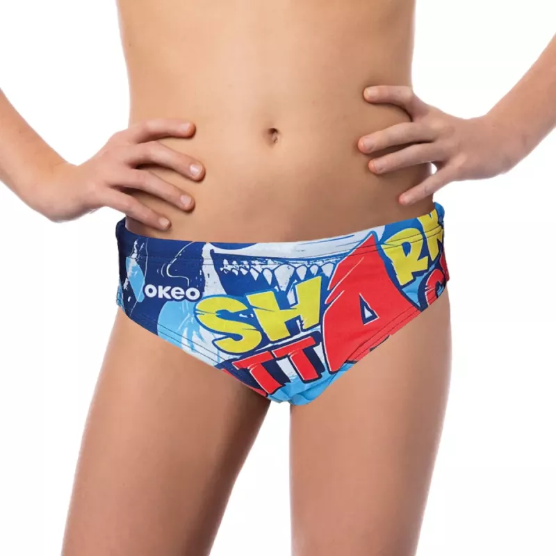 Boys' swim briefs SHARKS