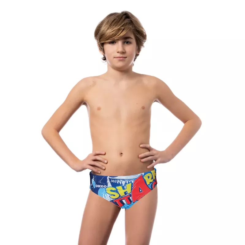 Boys' swim briefs SHARKS