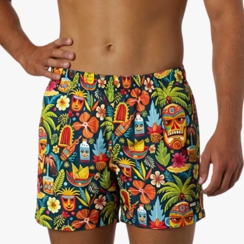 HAKA Herren-Badeboxershorts