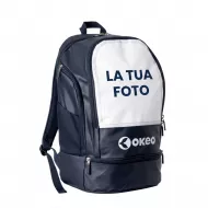Personalisierter blauer Champion-Rucksack