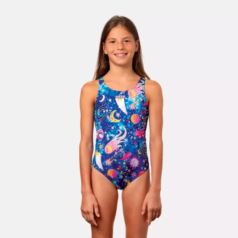 SPACEJAM Girls' One-Piece Swimsuit
